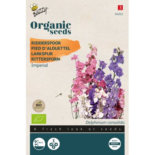 Buzzy ® Bio Ridderspoor Imperial voorzijde